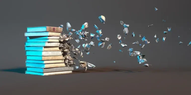 کتاب‌های قدیمی در کنار نماد هوش مصنوعی و پروژه پاناما
